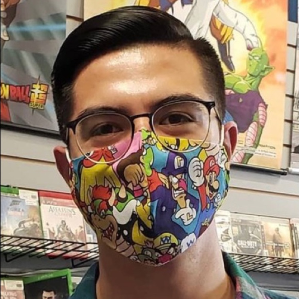 Any 1 /$5 Stylish Mario & Friends Face mask 😷